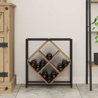 Weinregal Eiche handwerklich 51 x 18 x 52,5 cm Holzwerkstoff