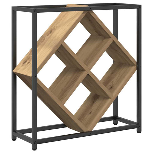 Weinregal Eiche handwerklich 51 x 18 x 52,5 cm Holzwerkstoff