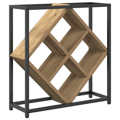 Weinregal Eiche handwerklich 51 x 18 x 52,5 cm Holzwerkstoff