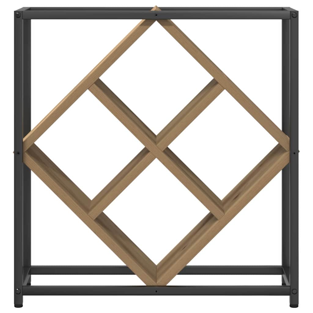 Weinregal Eiche handwerklich 51 x 18 x 52,5 cm Holzwerkstoff