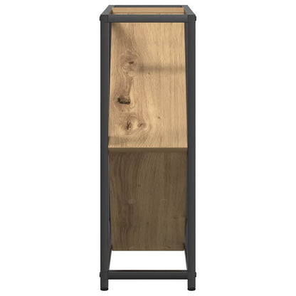Weinregal Eiche handwerklich 51 x 18 x 52,5 cm Holzwerkstoff