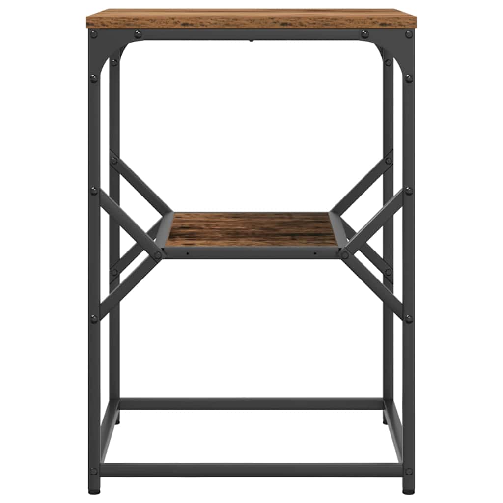 Beistelltisch Altholz 41 x 40 x 60 cm Ingenieure Holz und Stahl