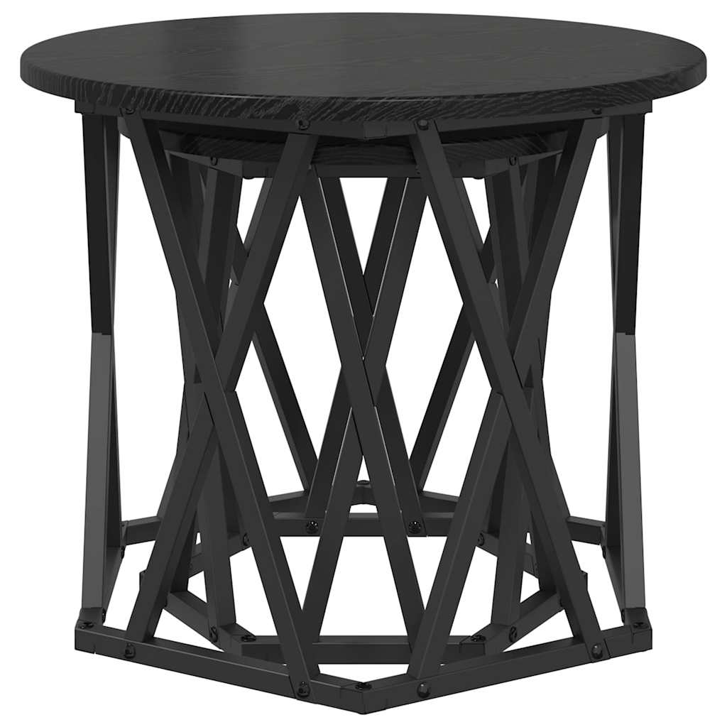 Beistelltisch 2 pcs Schwarze Eiche 50 x 50 x 40 cm