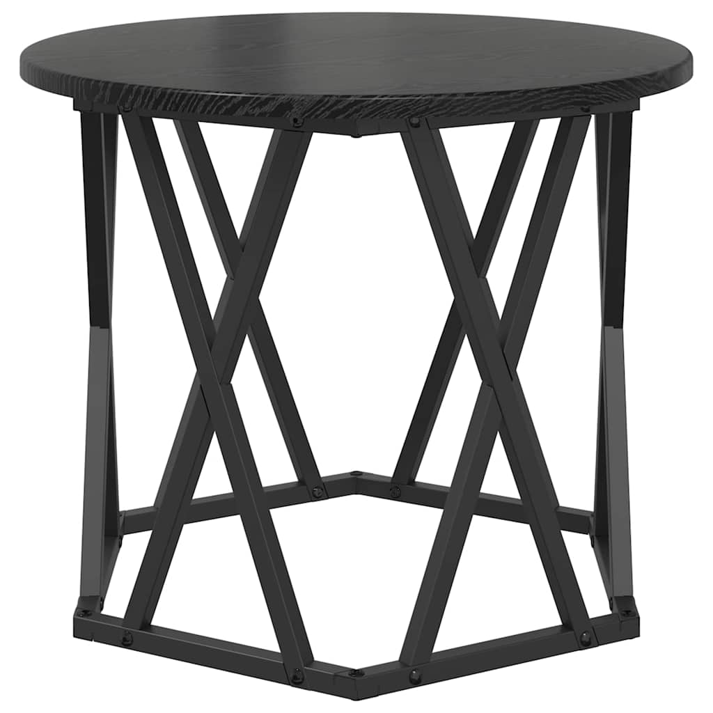Beistelltisch 2 pcs Schwarze Eiche 50 x 50 x 40 cm