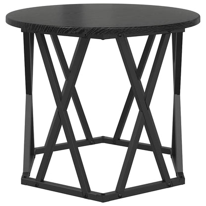 Beistelltisch 2 pcs Schwarze Eiche 50 x 50 x 40 cm