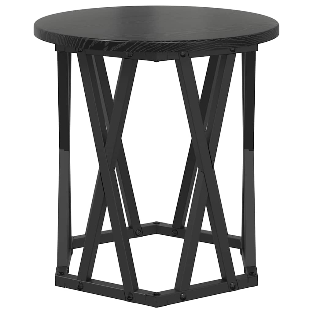 Beistelltisch 2 pcs Schwarze Eiche 50 x 50 x 40 cm