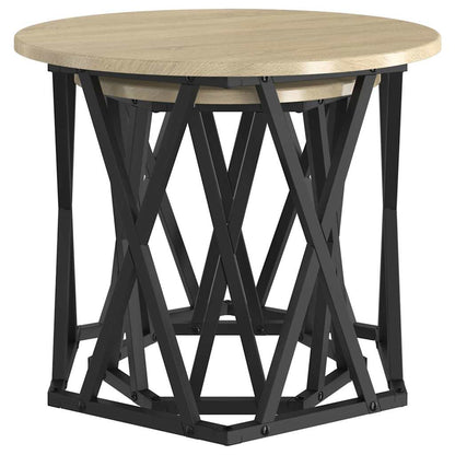 Beistelltisch 2 pcs Sonoma Eiche 50 x 50 x 40 cm