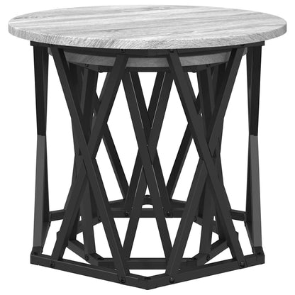 Beistelltisch 2 pcs Grau Sonoma 50 x 50 x 40 cm