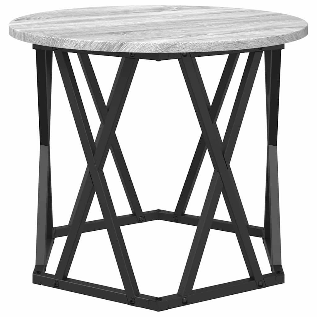 Beistelltisch 2 pcs Grau Sonoma 50 x 50 x 40 cm
