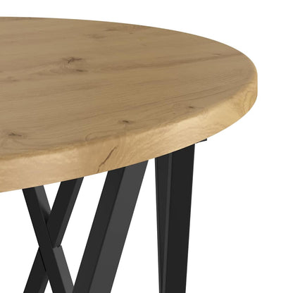 Beistelltisch 2 pcs Eiche handwerklich 50 x 50 x 40 cm