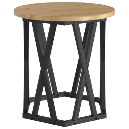 Beistelltisch 2 pcs Eiche handwerklich 50 x 50 x 40 cm