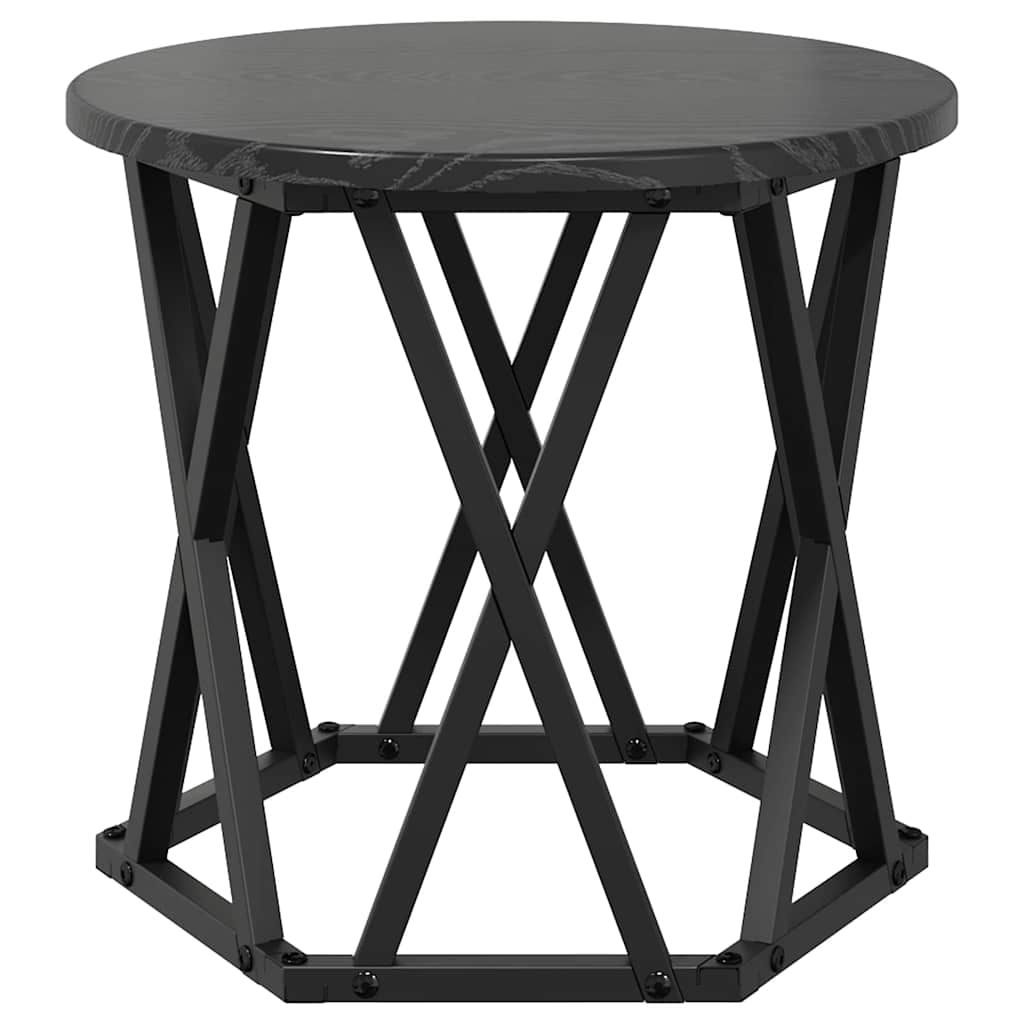 Nesting Beistelltisch 3 pcs Schwarze Eiche 53 x 53 x 40 cm