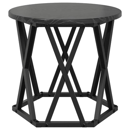 Nesting Beistelltisch 3 pcs Schwarze Eiche 53 x 53 x 40 cm