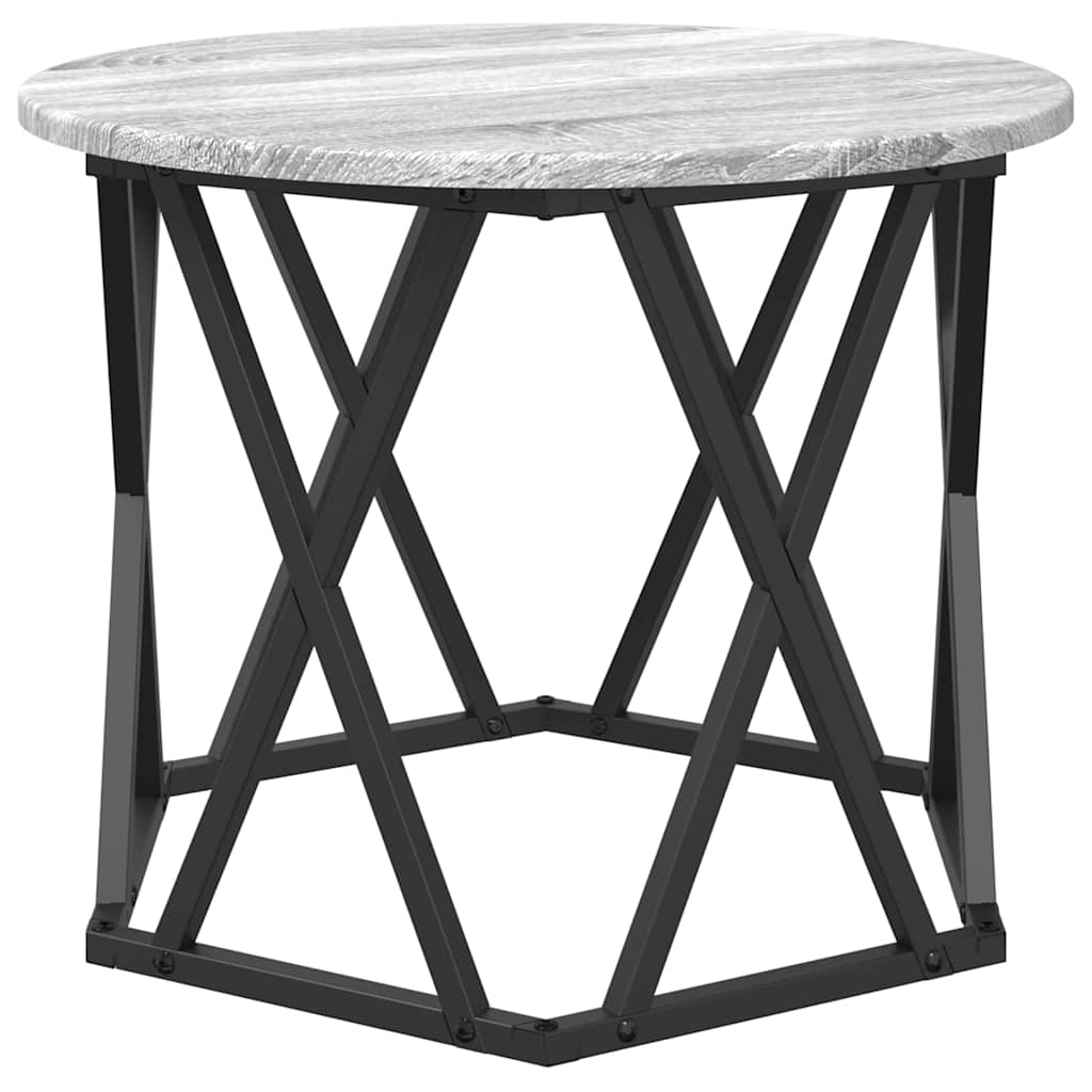 Nesting Beistelltisch 3 pcs Grau Sonoma 53 x 53 x 40 cm