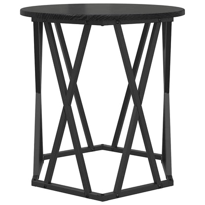 Couchtisch 2 pcs Schwarz Eichen-Optik 50 x 50 x 50 cm