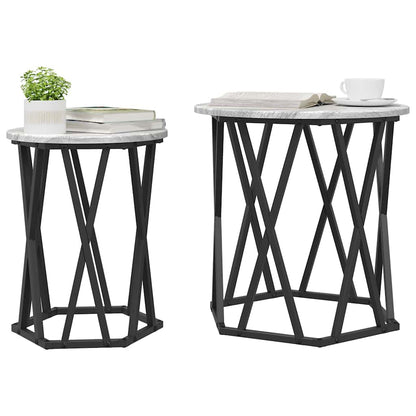 Couchtisch 2 pcs Grau Sonoma 50 x 50 x 50 cm