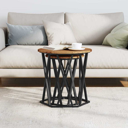 Couchtisch 2 pcs Altholz 50 x 50 x 50 cm
