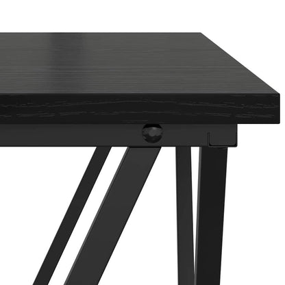 Beistelltisch-Set 2 pcs Schwarze Eiche 50 x 50 x 40 cm