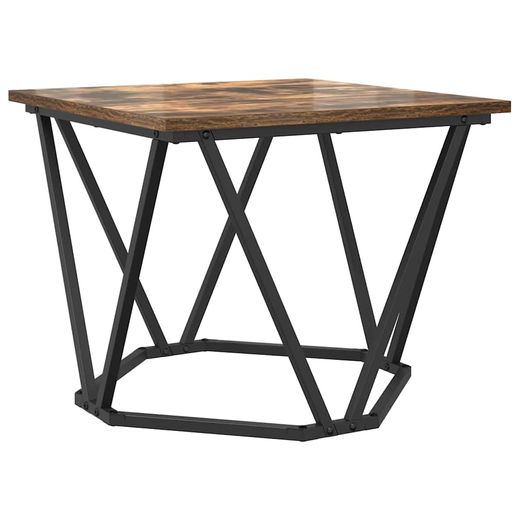 Beistelltisch-Set 2 pcs Räuchereiche 50 x 50 x 40 cm