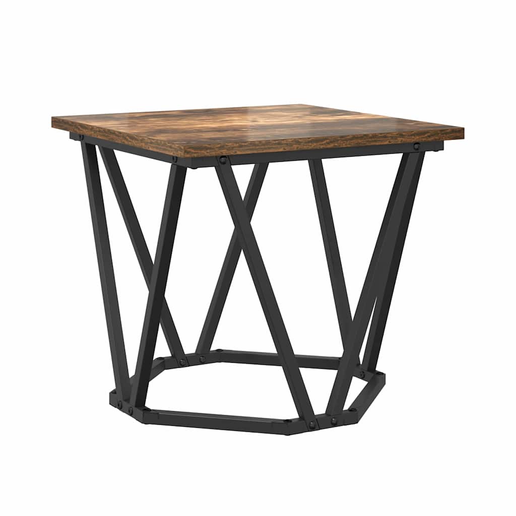 Beistelltisch-Set 2 pcs Räuchereiche 50 x 50 x 40 cm