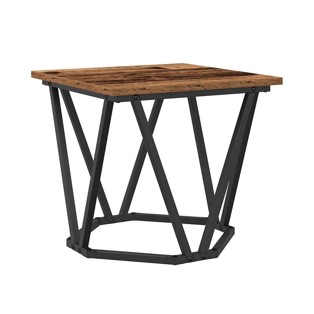Beistelltisch-Set 2 pcs Altholz 50 x 50 x 40 cm