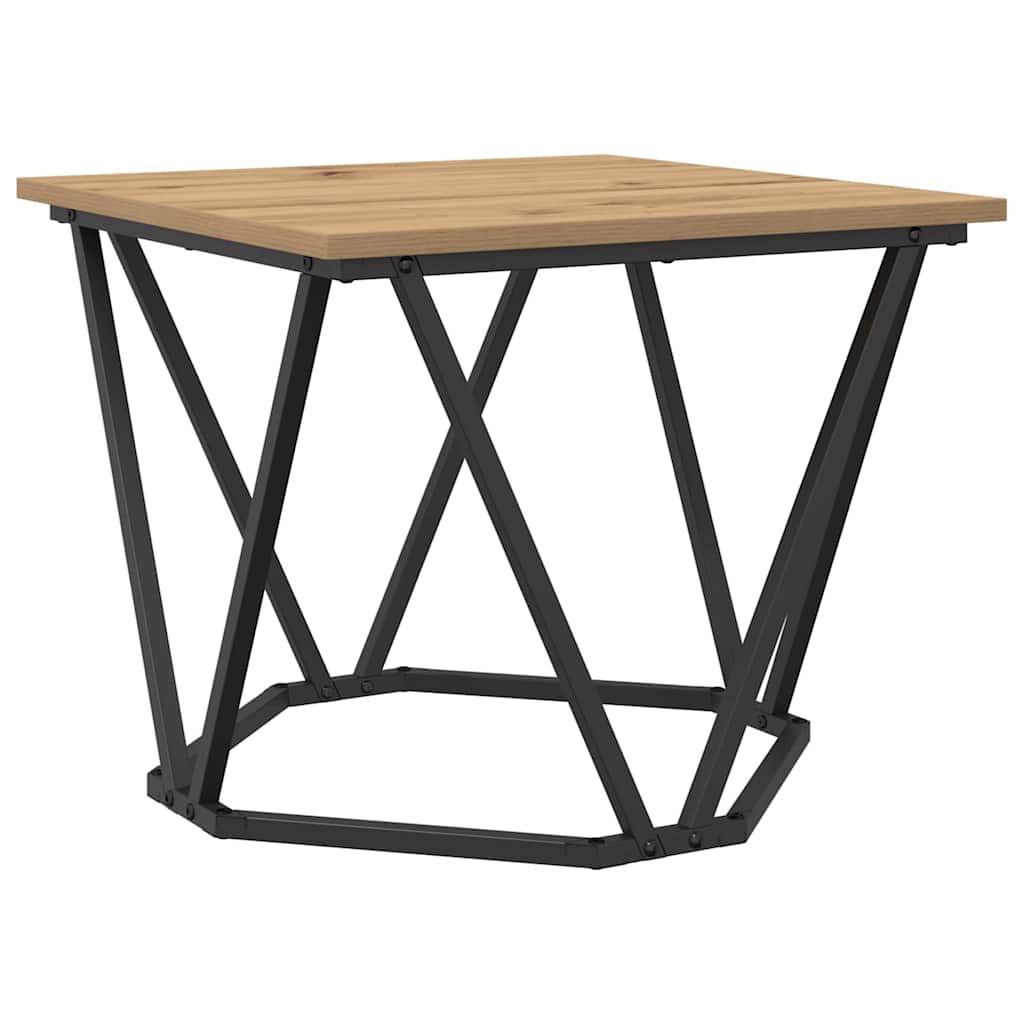 Beistelltisch-Set 2 pcs Eiche handwerklich 50 x 50 x 40 cm
