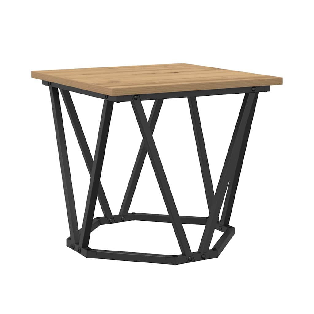 Beistelltisch-Set 2 pcs Eiche handwerklich 50 x 50 x 40 cm