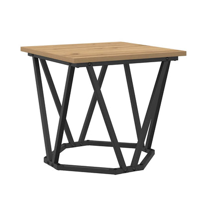 Beistelltisch-Set 2 pcs Eiche handwerklich 50 x 50 x 40 cm