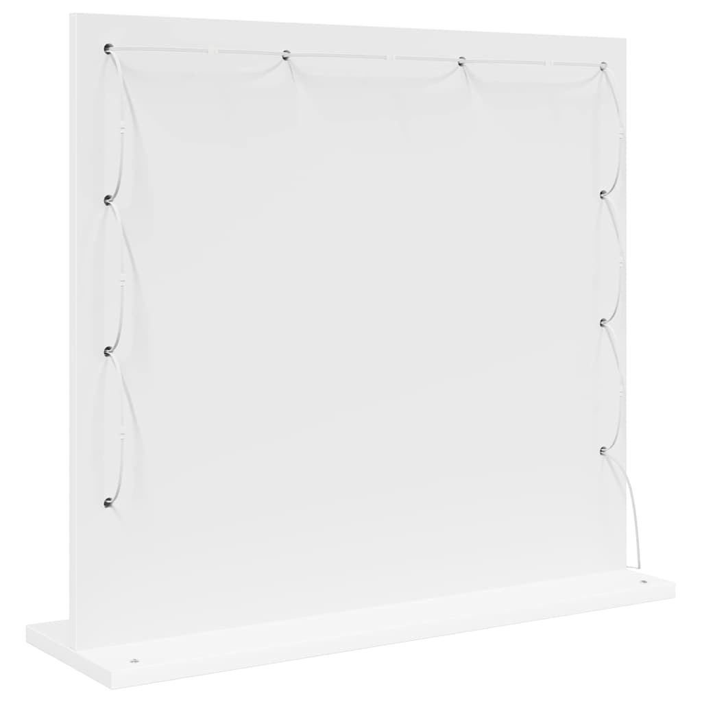 Kosmetikspiegel Weiß 60 x 55 x 18 cm Holzwerkstoff und Glas