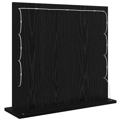 Kosmetikspiegel mit Spiegel Schwarze Eiche 60 x 55 x 18 cm