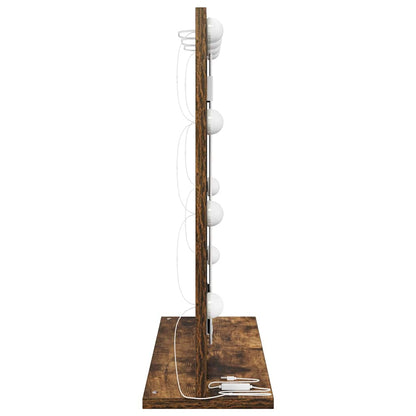 Waschtischspiegel mit Spiegel Geräucherte Eiche 60 x 55 x 18 cm