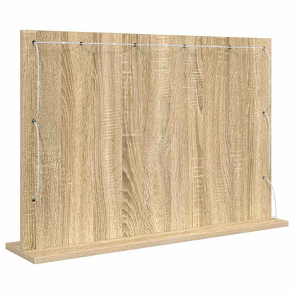 Kosmetikspiegel mit Spiegel Sonoma Eiche 80 x 55 x 18 cm