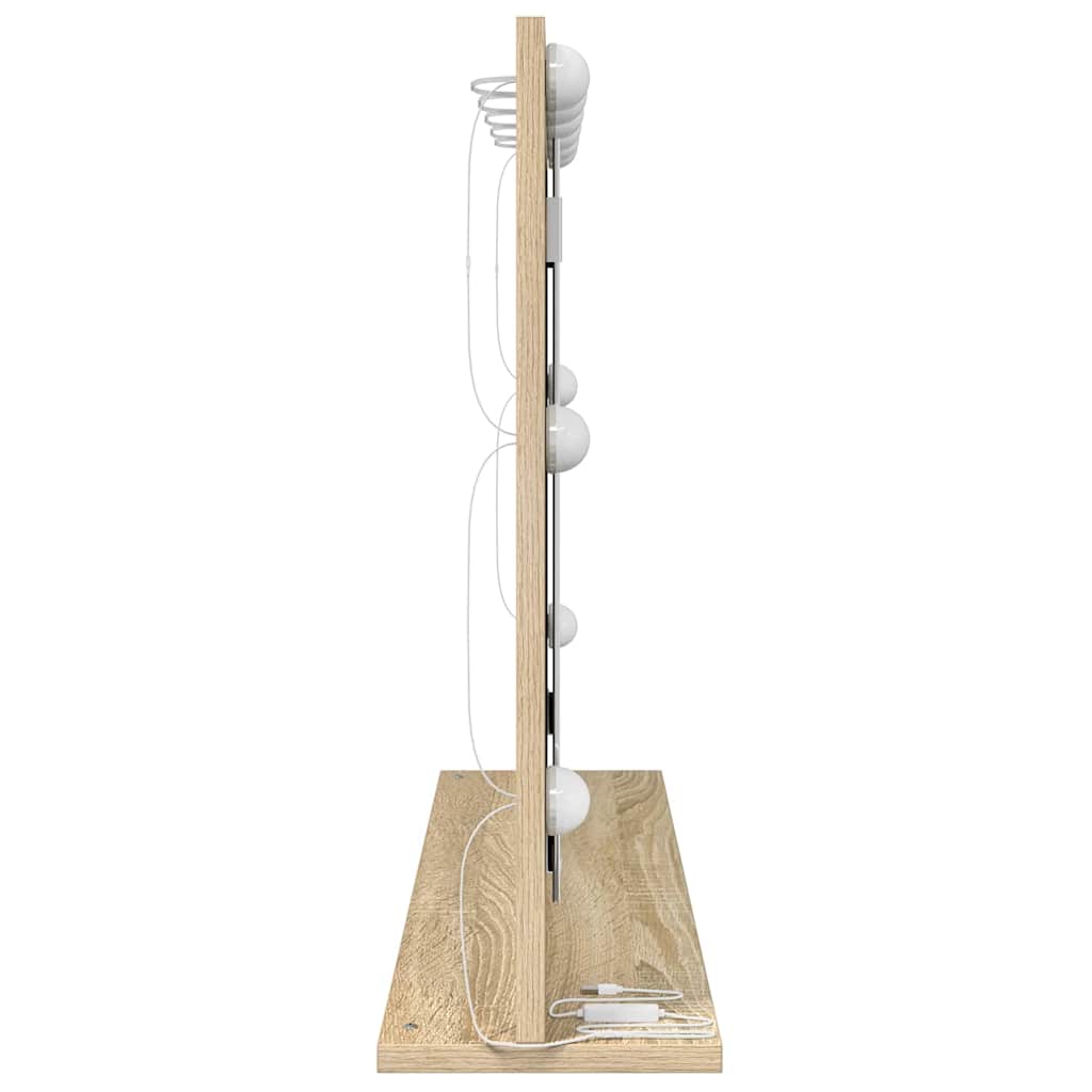 Kosmetikspiegel mit Spiegel Sonoma Eiche 80 x 55 x 18 cm