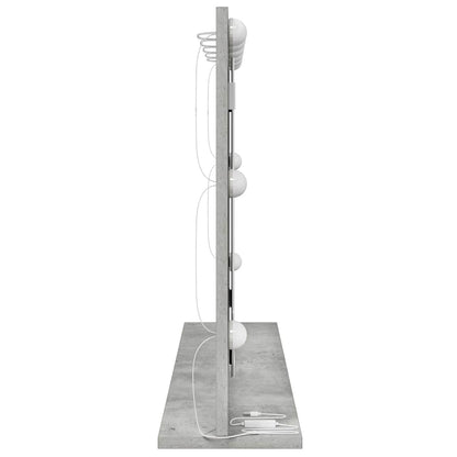 Kosmetikspiegel mit Spiegel Beton Grau 80 x 55 x 18 cm