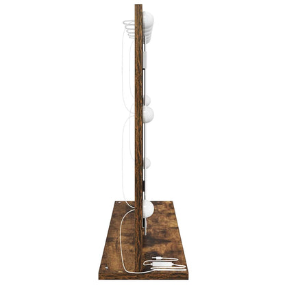 Kosmetikspiegel mit Spiegel Geräucherte Eiche 80 x 55 x 18 cm