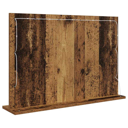 Kosmetikspiegel Altholz 80 x 55 x 18 cm Holzwerkstoff und Glas