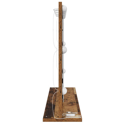 Kosmetikspiegel Altholz 80 x 55 x 18 cm Holzwerkstoff und Glas