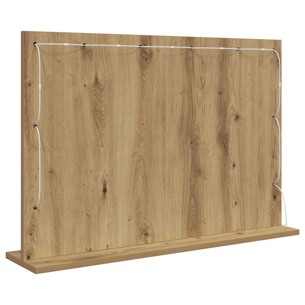 Kosmetikspiegel mit Spiegel Artisan Eiche 80 x 55 x 18 cm