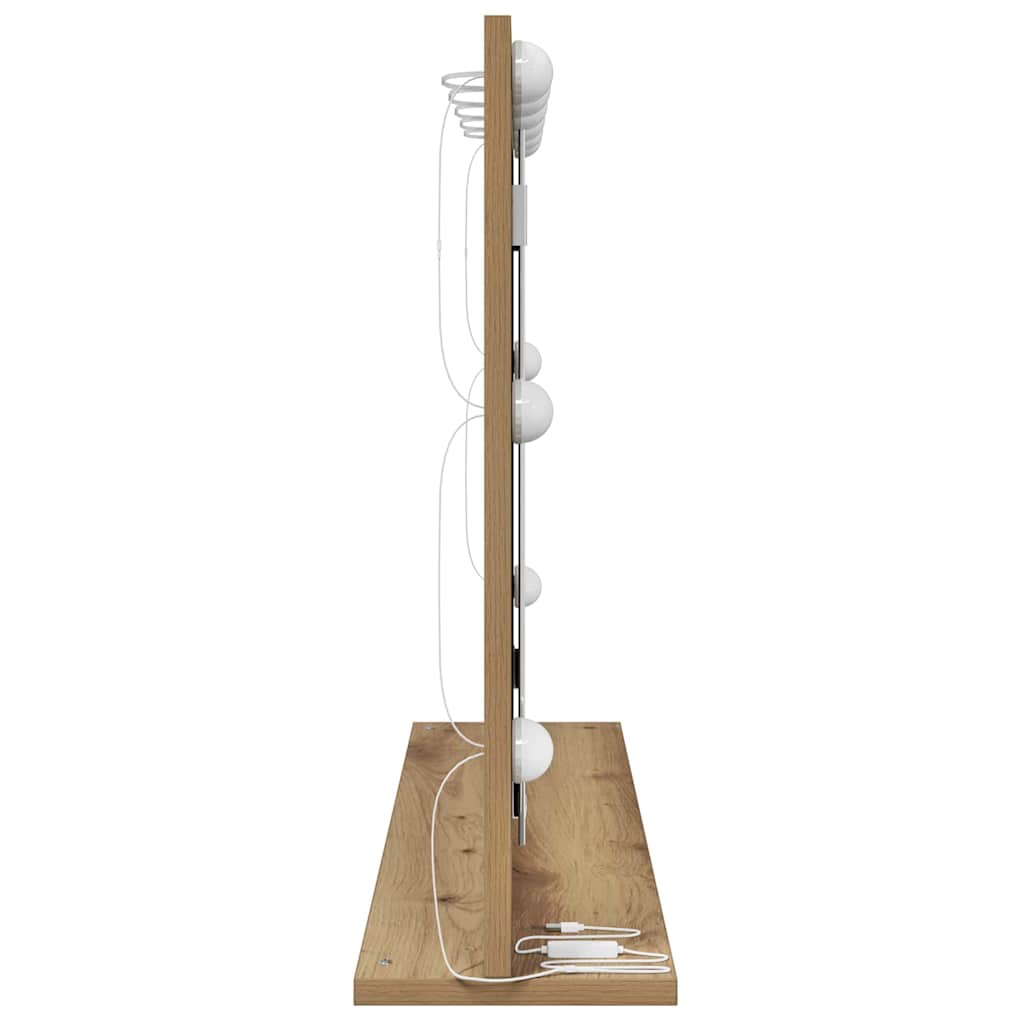 Kosmetikspiegel mit Spiegel Artisan Eiche 80 x 55 x 18 cm