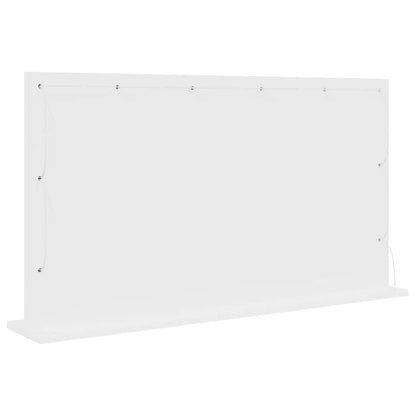 Kosmetikspiegel Weiß 100 x 55 x 18 cm Holzwerkstoff und Glas