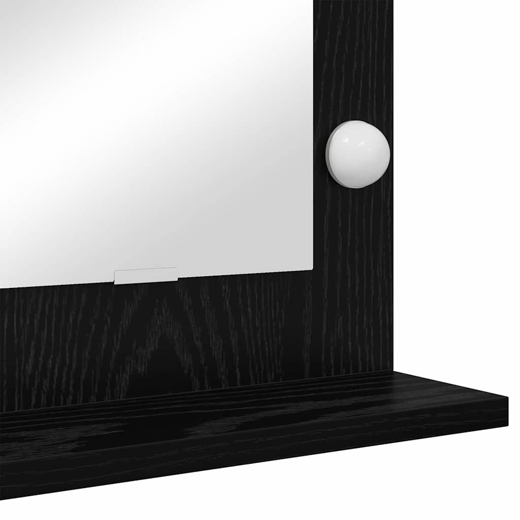 Kosmetikspiegel mit Spiegel Schwarze Eiche 100 x 55 x 18 cm