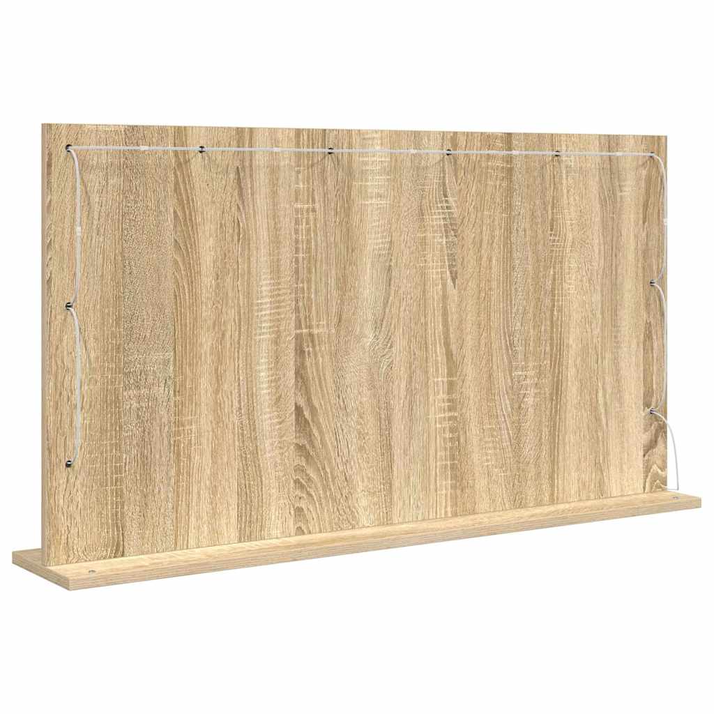 Kosmetikspiegel mit Spiegel Sonoma Eiche 100 x 55 x 18 cm