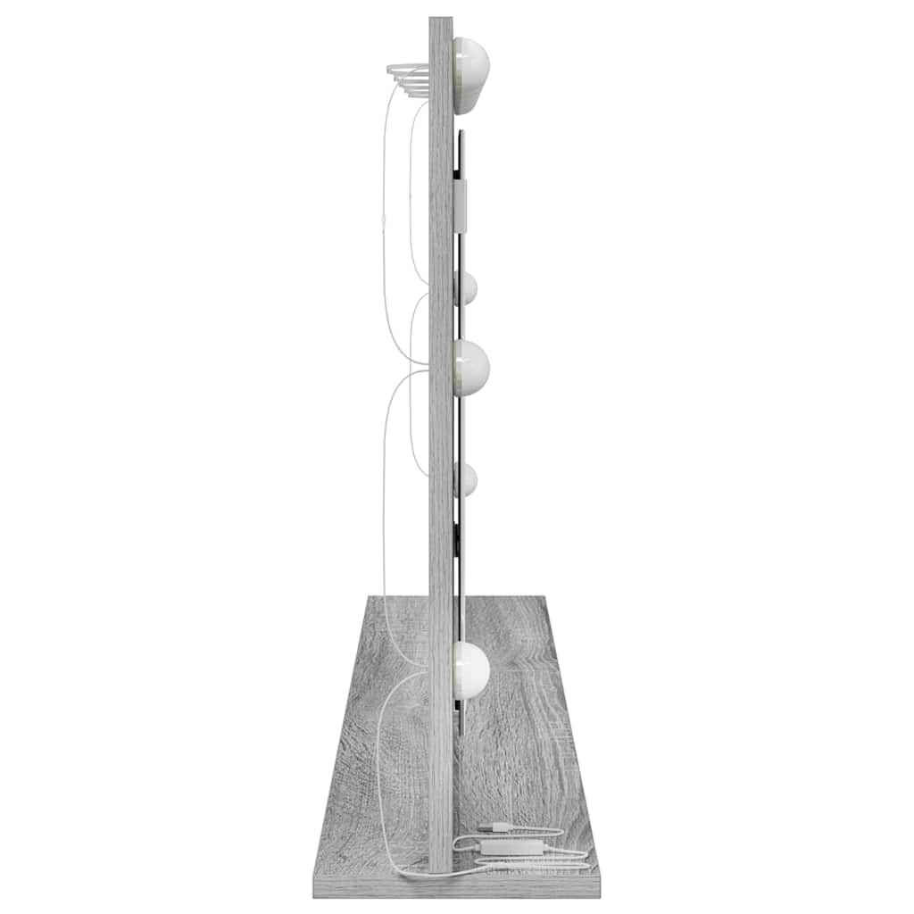 Kosmetikspiegel mit Spiegel Graues Sonoma 100 x 55 x 18 cm