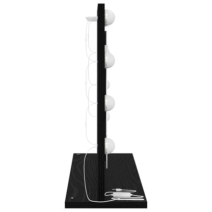 Kosmetikspiegel mit Spiegel Schwarze Eiche 60 x 45 x 18 cm