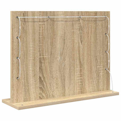 Kosmetikspiegel mit Spiegel Sonoma Eiche 60 x 45 x 18 cm