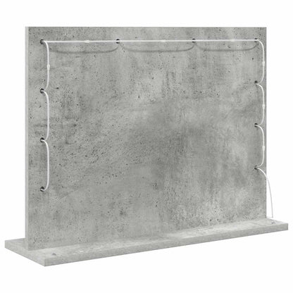 Kosmetikspiegel mit Spiegel Beton Grau 60 x 45 x 18 cm