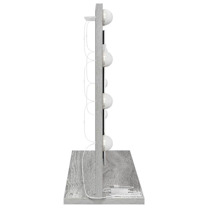 Kosmetikspiegel mit Spiegel Graues Sonoma 60 x 45 x 18 cm