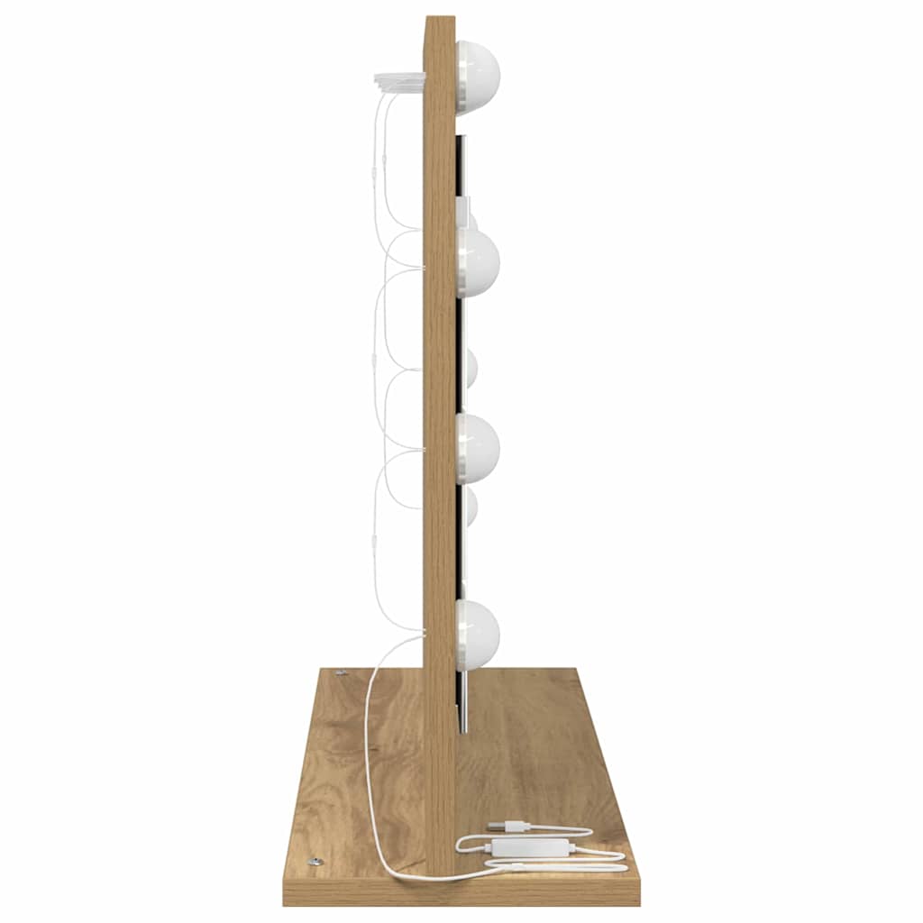 Kosmetikspiegel mit Spiegel Artisan Eiche 60 x 45 x 18 cm