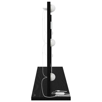 Kosmetikspiegel mit Spiegel Schwarze Eiche 80 x 45 x 18 cm