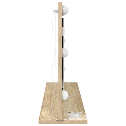Kosmetikspiegel mit Spiegel Sonoma Eiche 80 x 45 x 18 cm